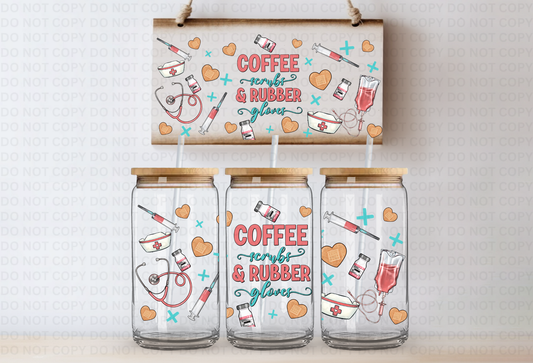 Coffee & Scrubs UVDTF 16oz CUP WRAP