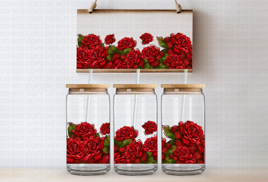 Roses UVDTF 16oz CUP WRAP