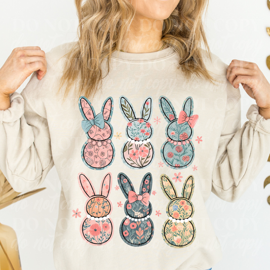 Bunnies- Floral