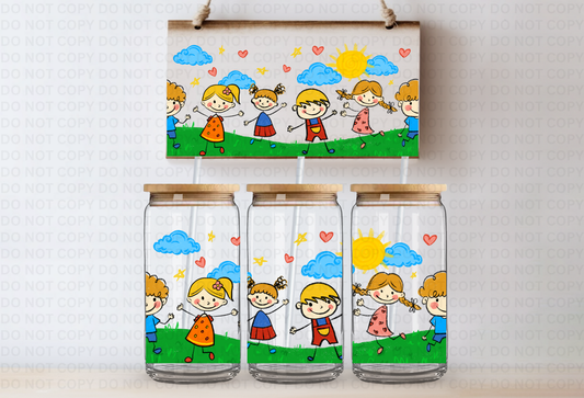 Hand Drawn UVDTF 16oz CUP WRAP