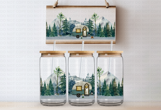 Camper UVDTF 16oz CUP WRAP