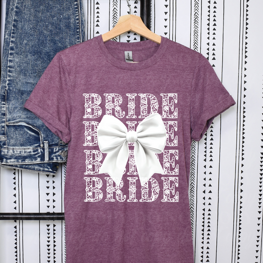 Bride Stacked White Bow
