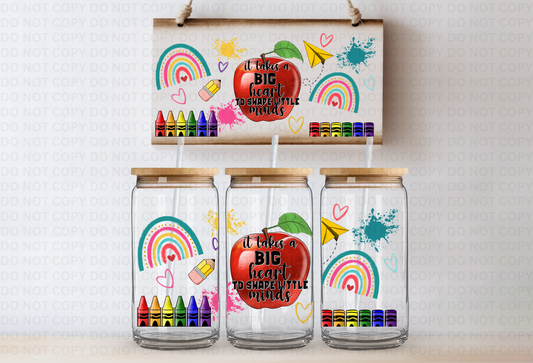 Teachers Apple UVDTF 16oz CUP WRAP
