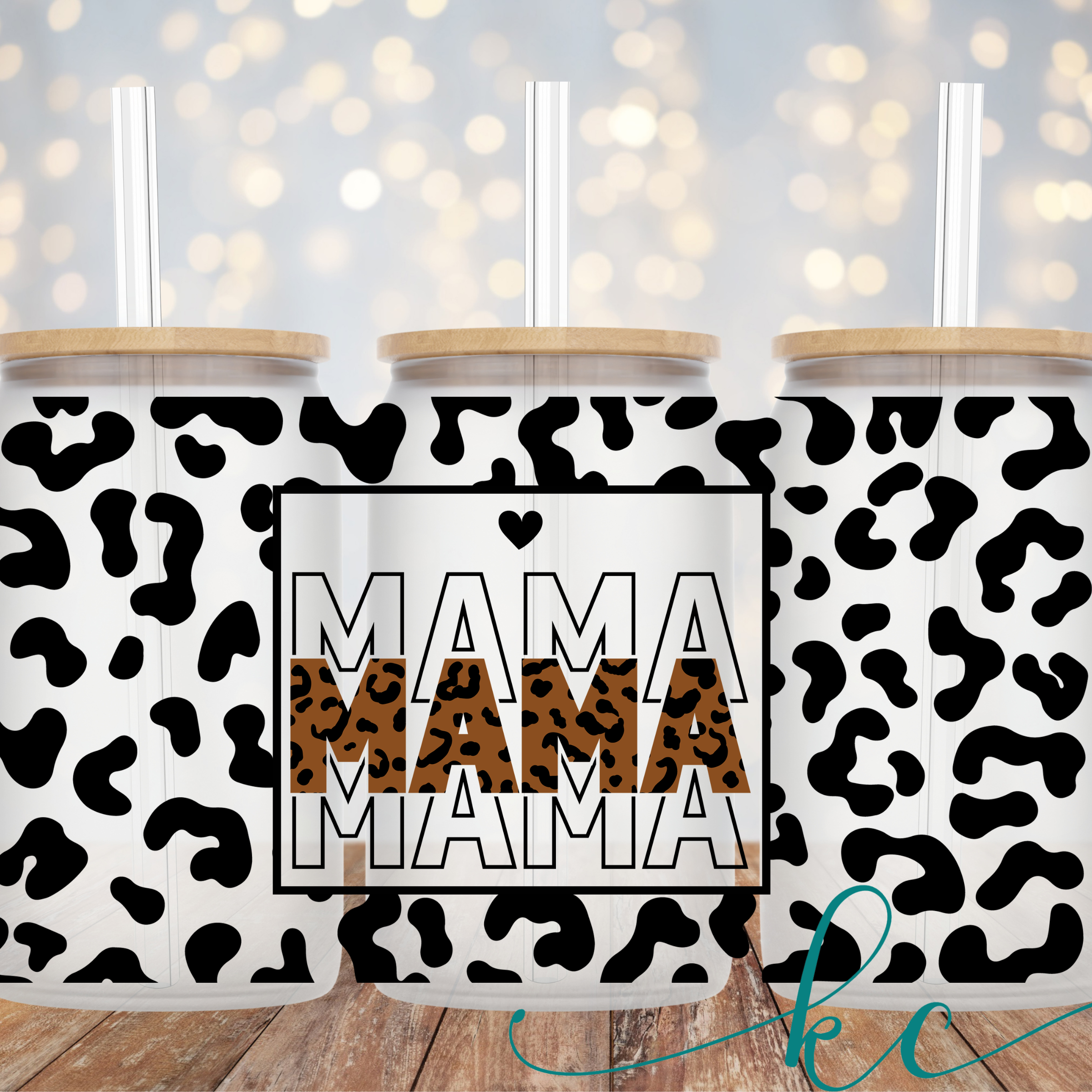 Mama Wrap - Mama Floral Wrap - Ready to Apply Cup Wrap - Cup Wraps -  Waterproof - UV Dtf Cup Wraps - Glass Cup Wraps - 16oz UV DTF