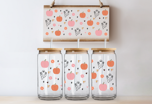 Pumpkins & Little Ghosts UVDTF 16oz Cup Wrap