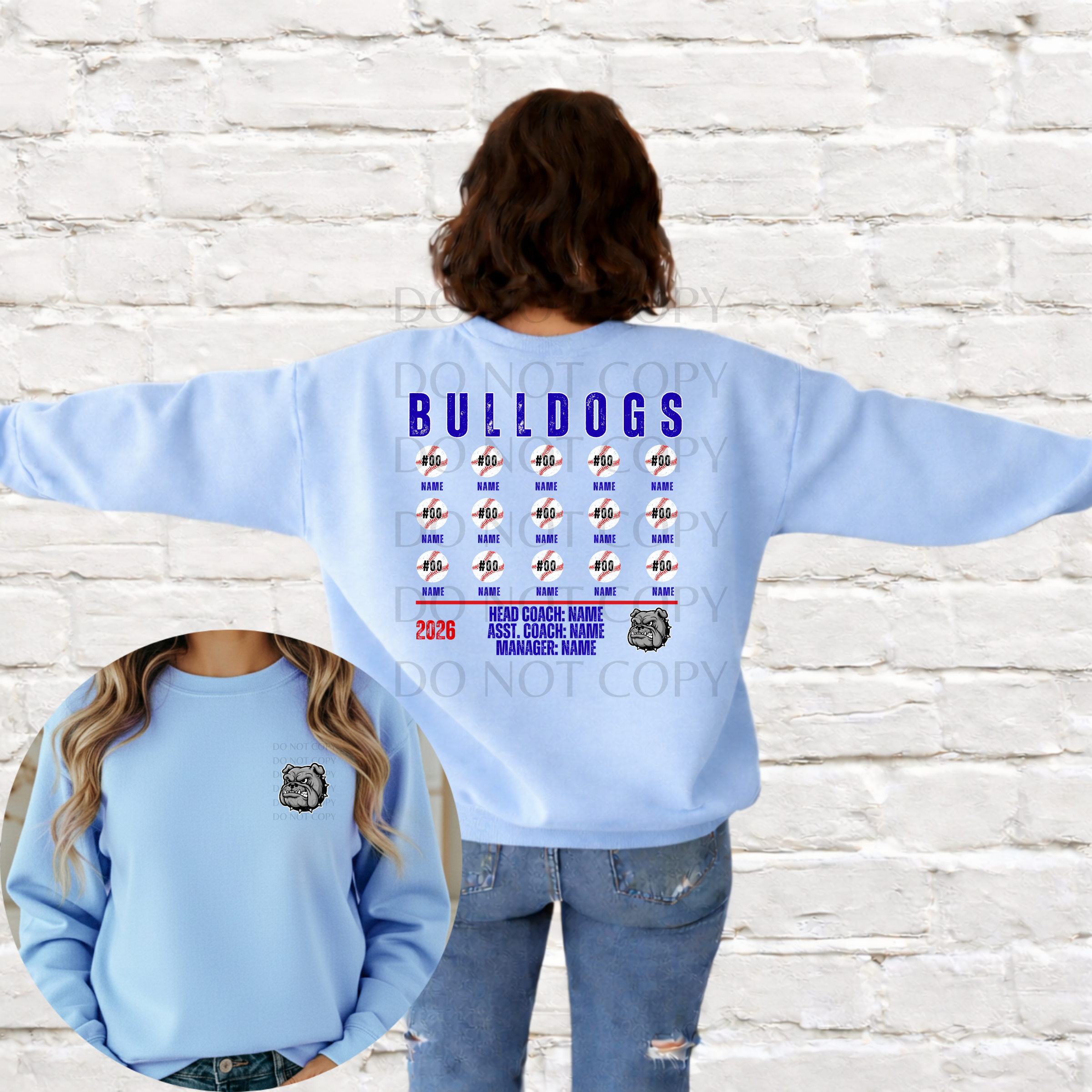 Baseball Team Roster – 208 Custom Designs
