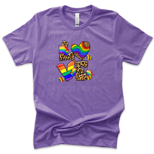 Love Rainbow Pride Cheetah