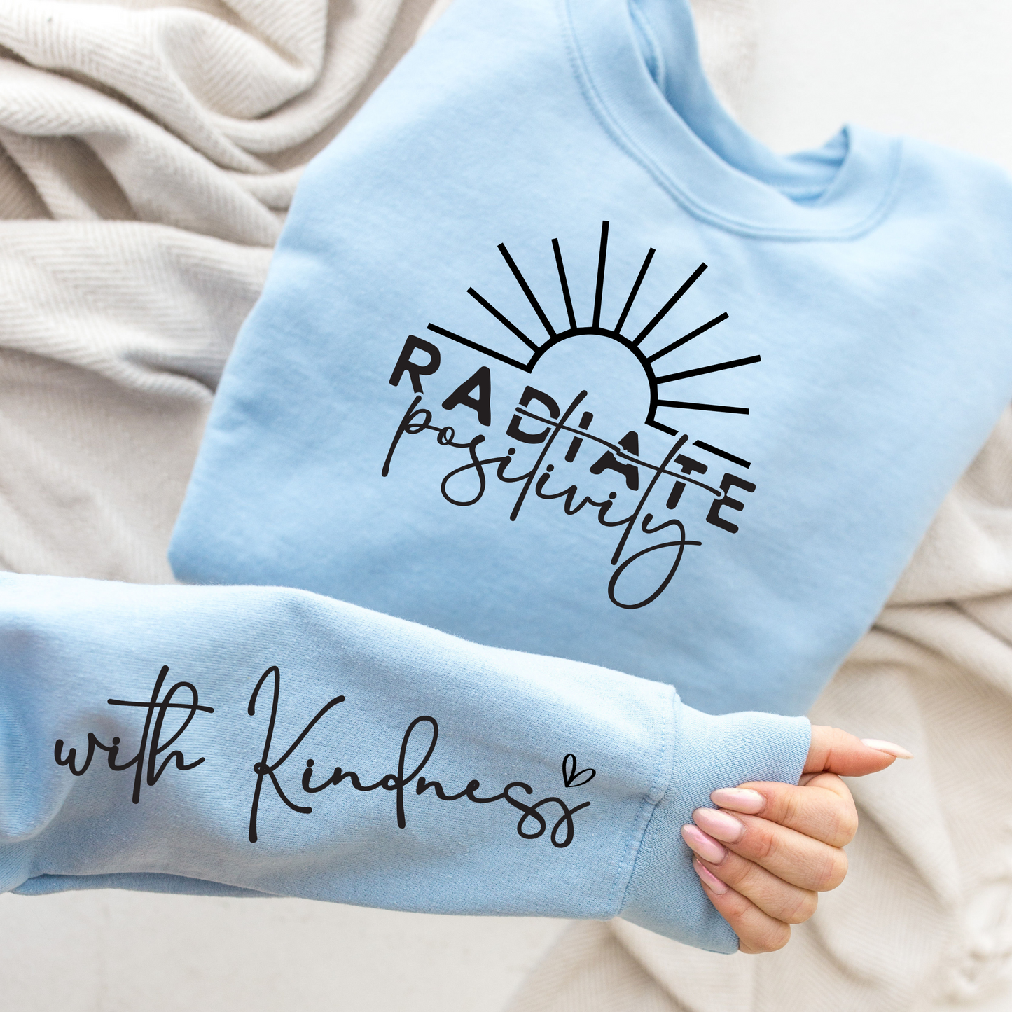 Radiate Positivity with Sleeve Design