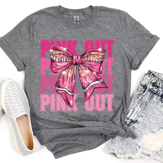 Pink Out Stack Bow