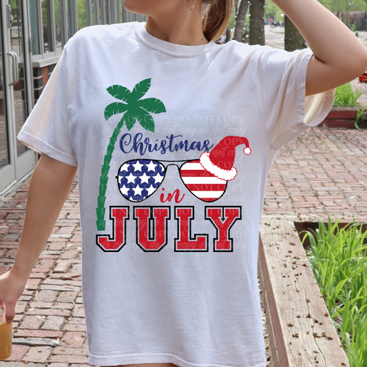 Christmas In July- Red White Blue