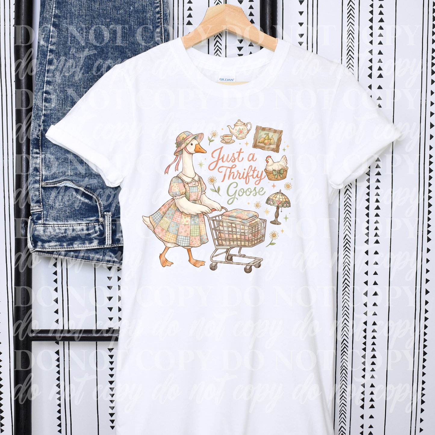 Just a Thrifty Goose- shopping cart