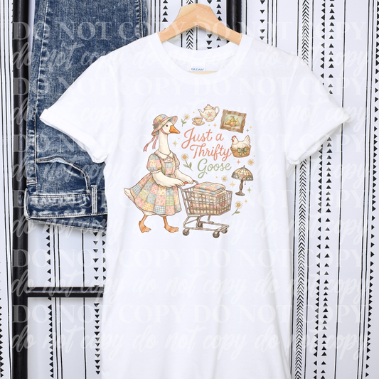 Just a Thrifty Goose- shopping cart