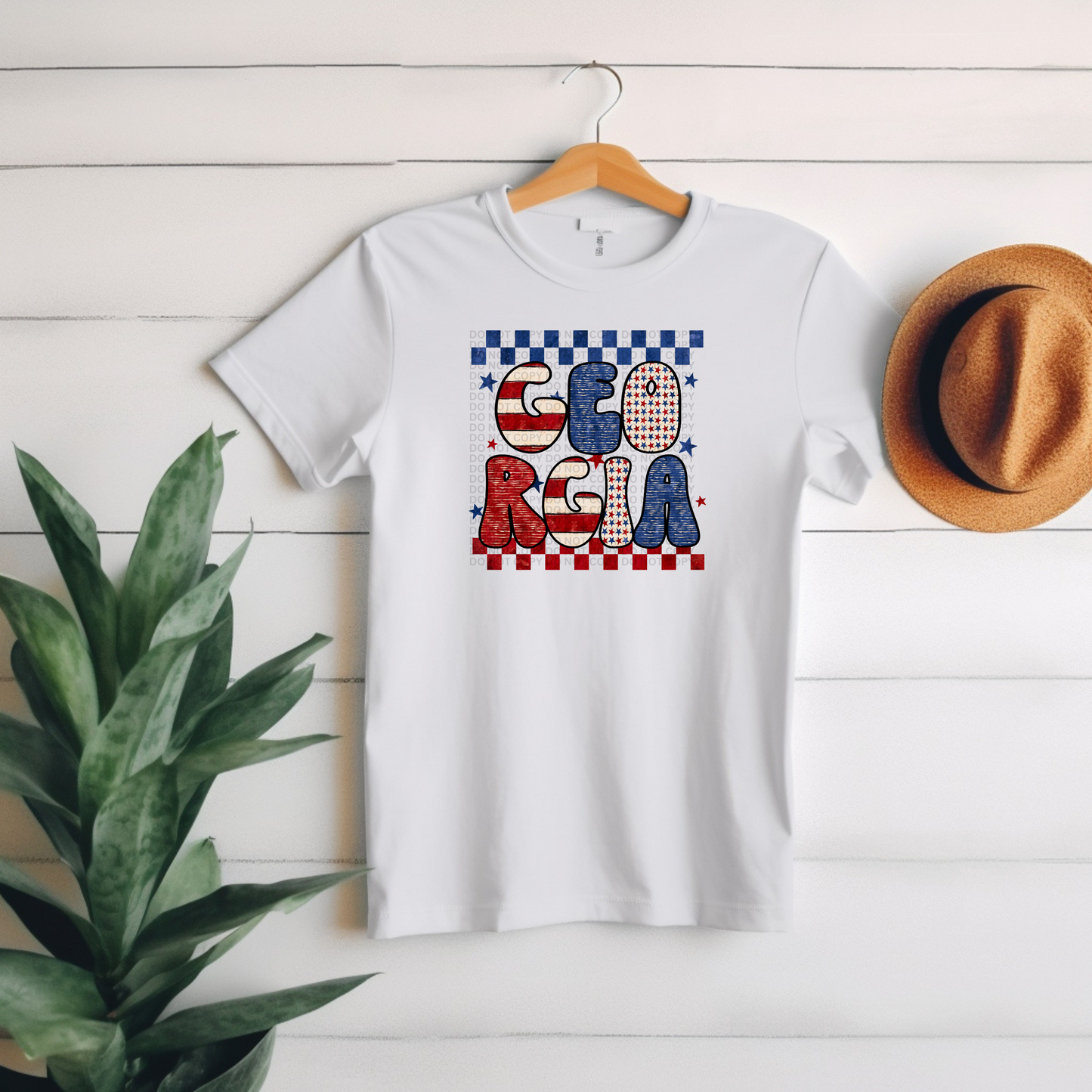 Georgia - Red White & Blue