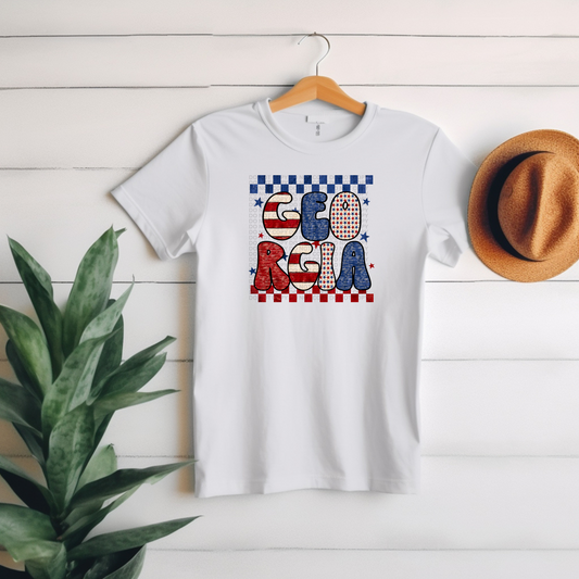 Georgia - Red White & Blue