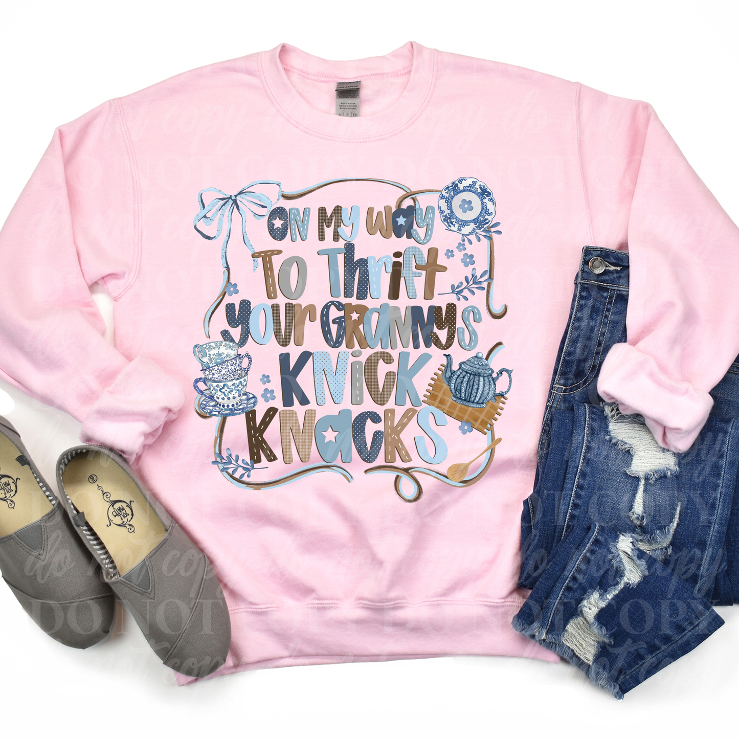 On My Way To Thrift-blue