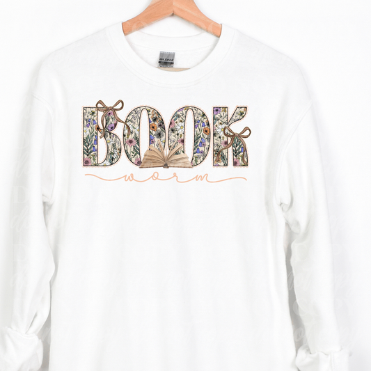 Book Worm-floral
