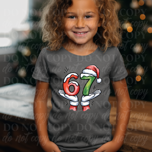 67-Hands Santa Hat