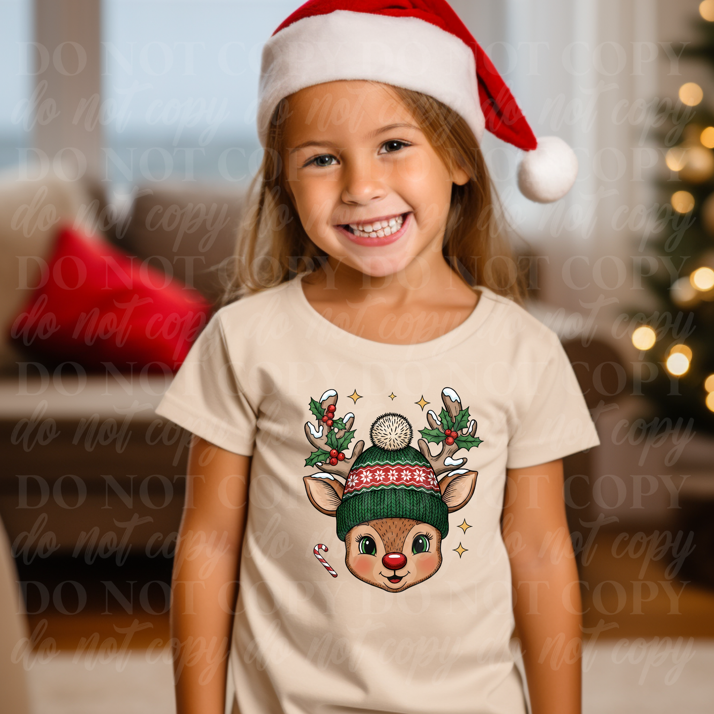 Reindeer Wearing A Beanie