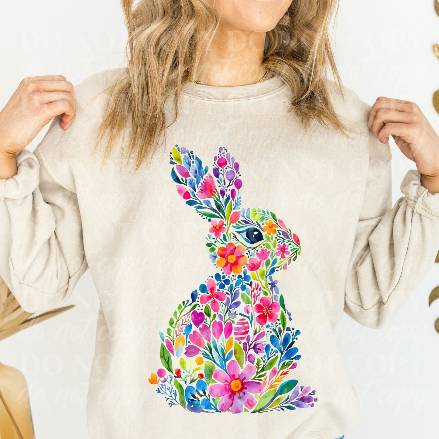 Floral Easter Bunny