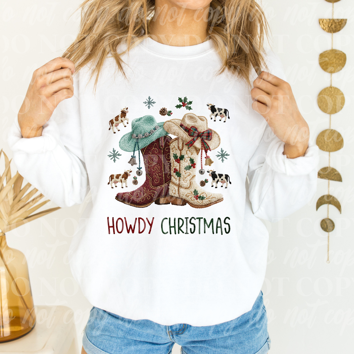 Howdy Christmas-Holly Boots