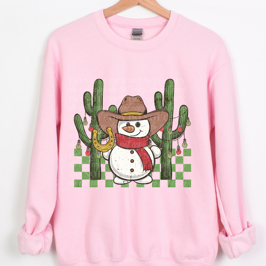 Cowboy Snowman