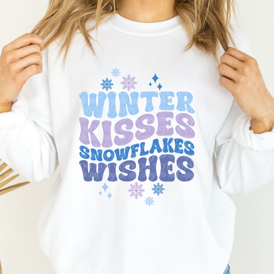 Winter Kisses Snowflake Wishes