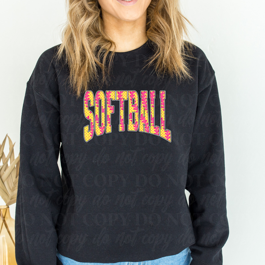 Softball-Pink and Yellow