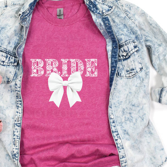 Bride White Bow
