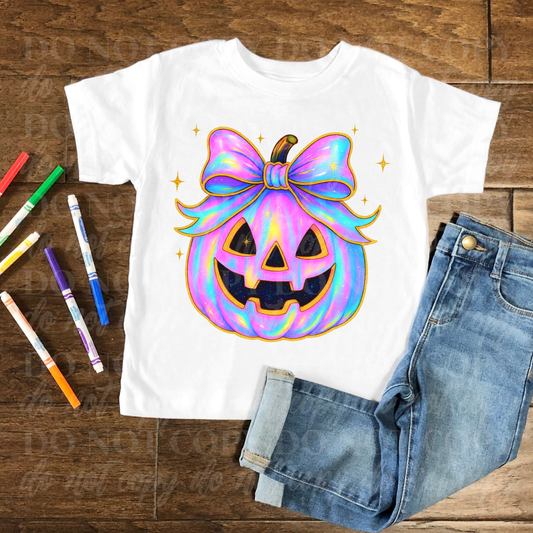 Jack-O-Lantern With Bow