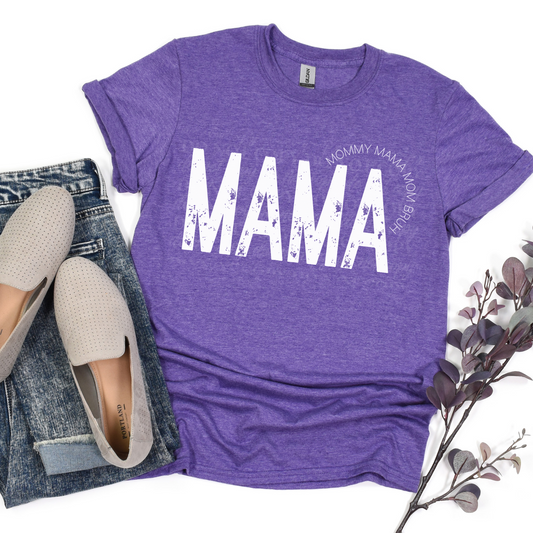 Mama White Distressed