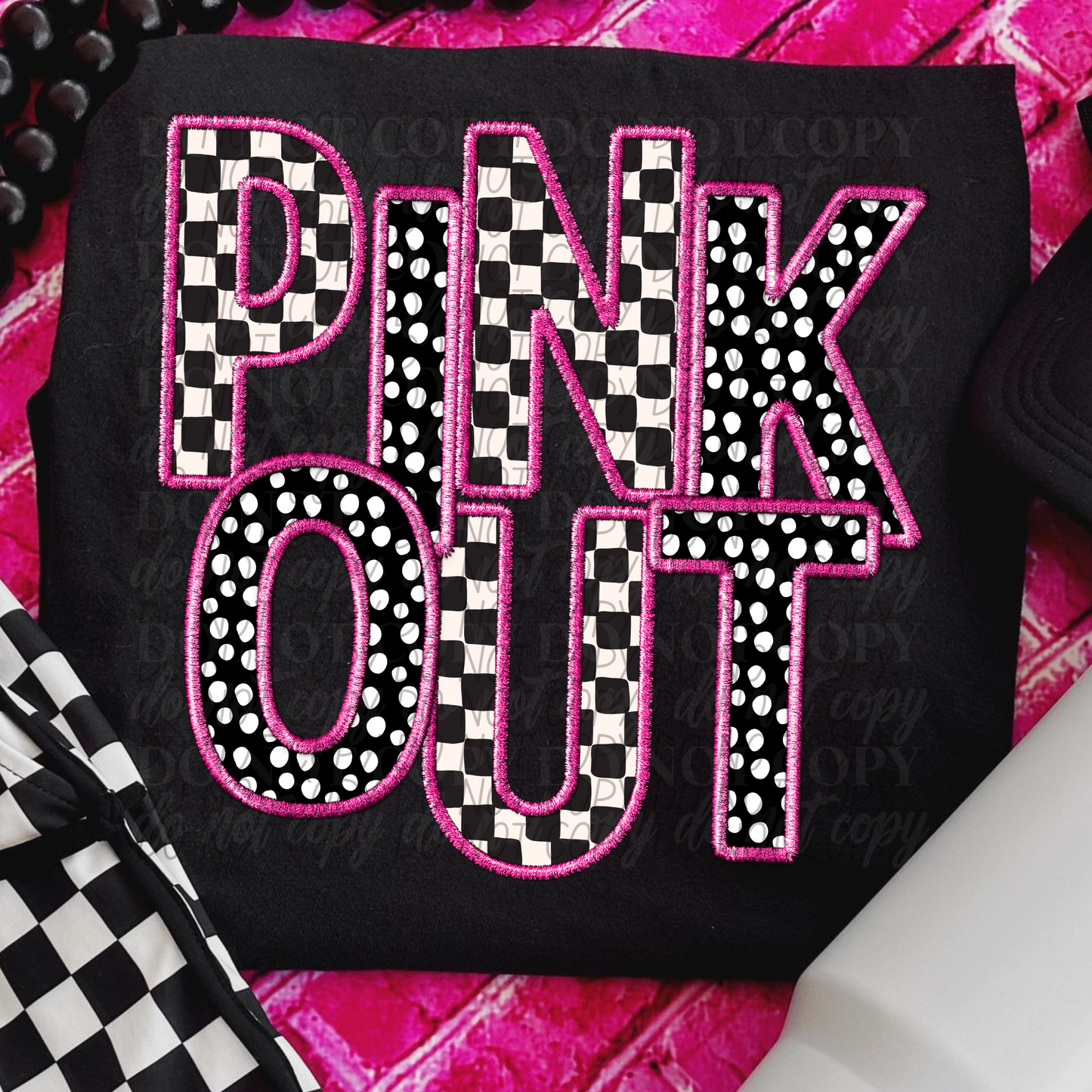 Pink Out-Checkered