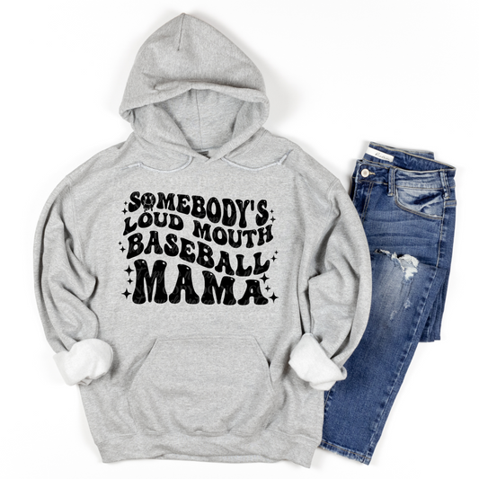 Loud Mouth Baseball Mama-retro