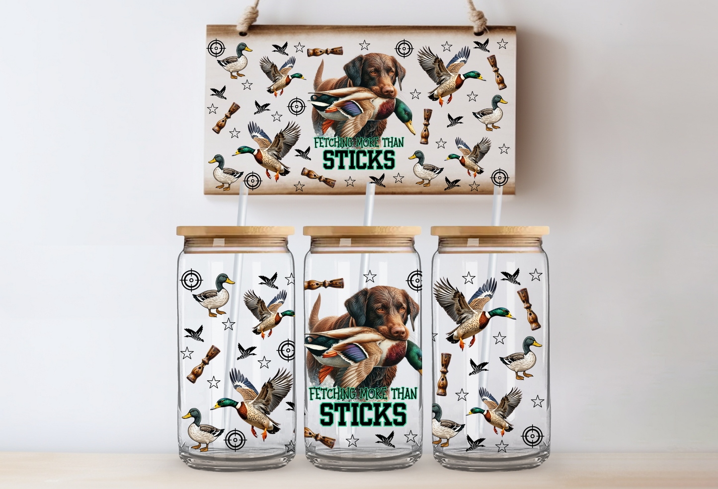 UVDTF 16oz CUP WRAP - Fetching More Than Sticks