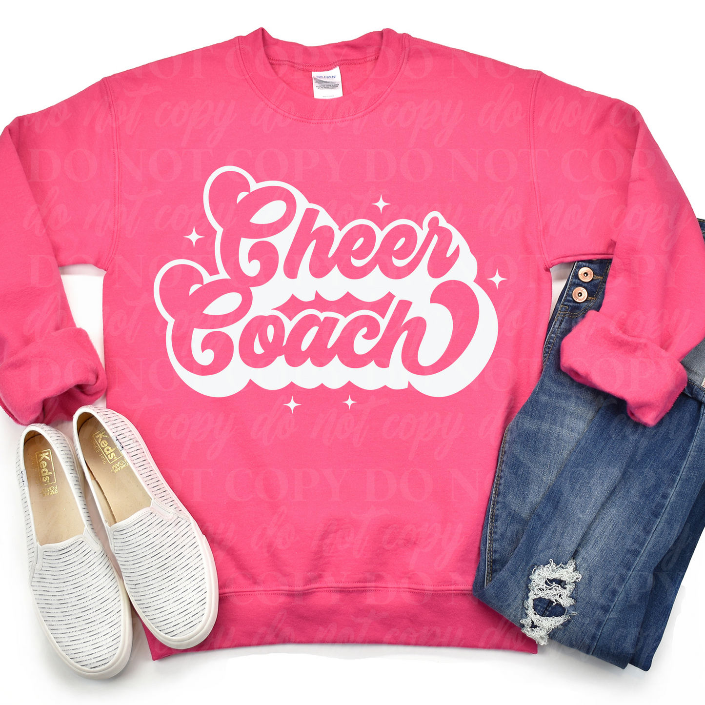 Cheer Coach-Retro White