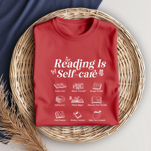 Reading is self care - white