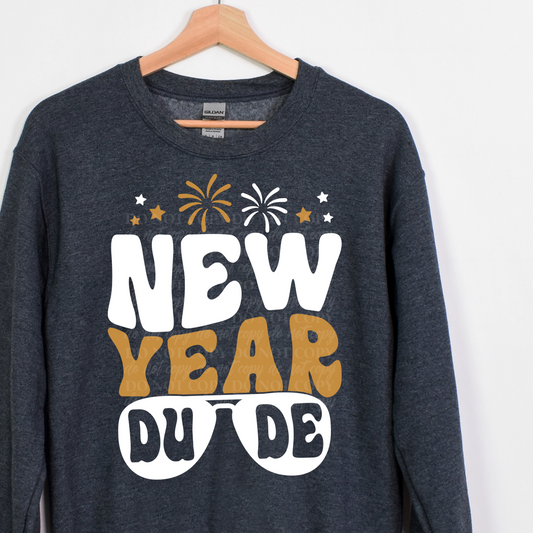 New Year Dude- white