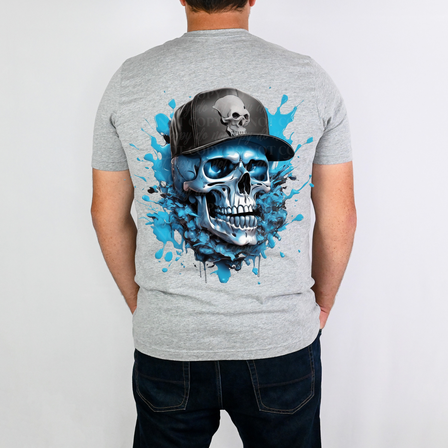 Blue skull