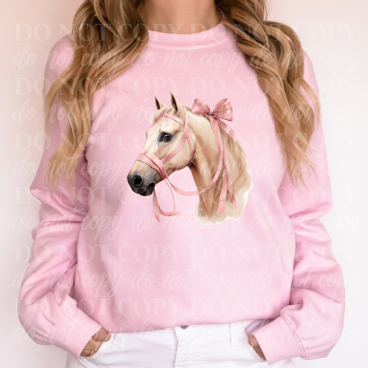 Horse Pink Reins with Bow