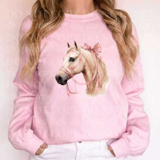 Horse Pink Reins with Bow