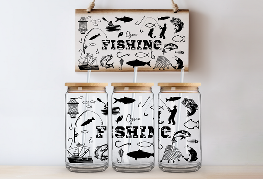 UVDTF 16oz CUP WRAP - Gone Fishing