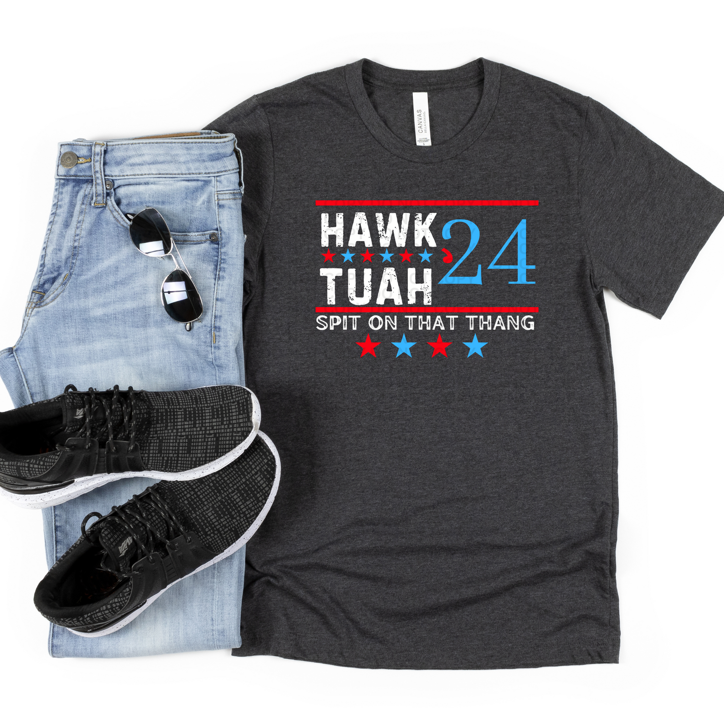 Hawk Tuah Red White Blue