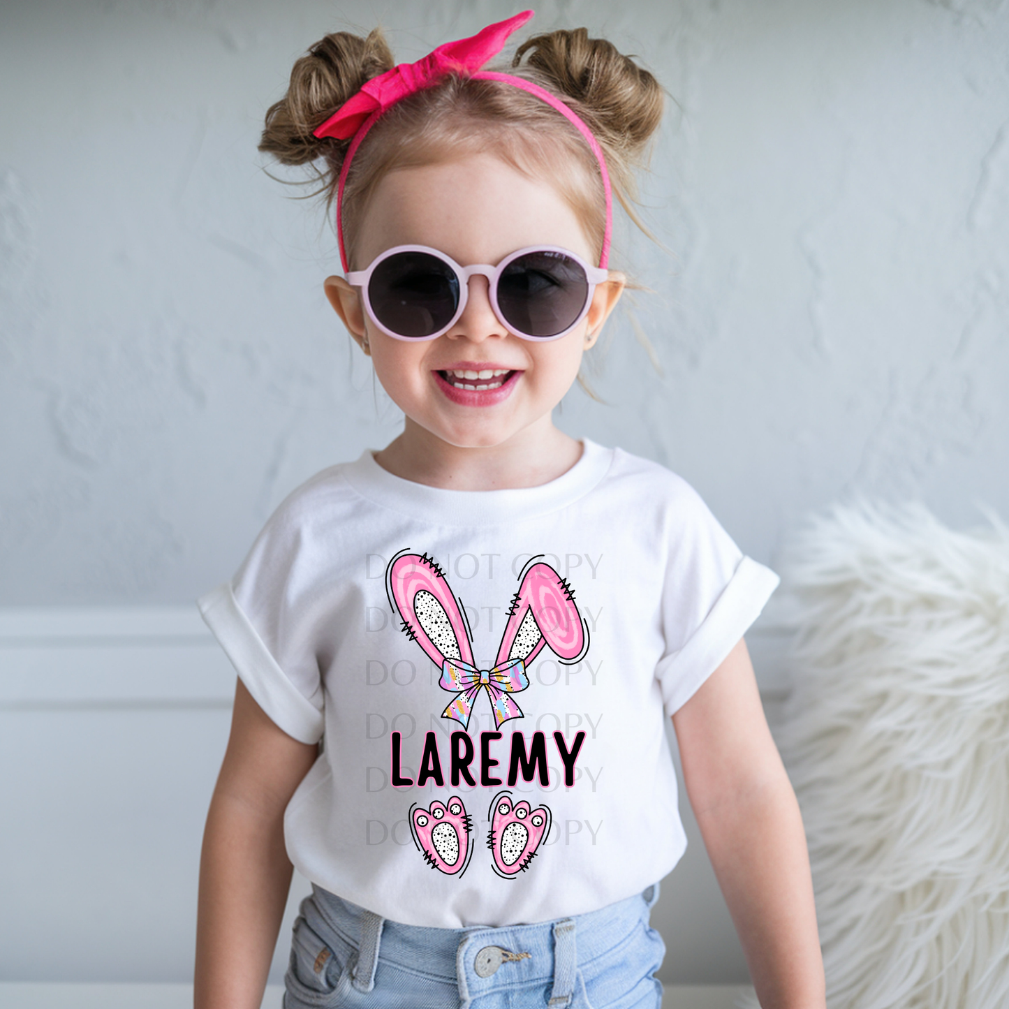 Easter Bunny Custom Name Girl