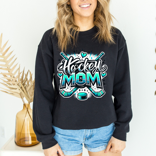 Hockey Mom-teal