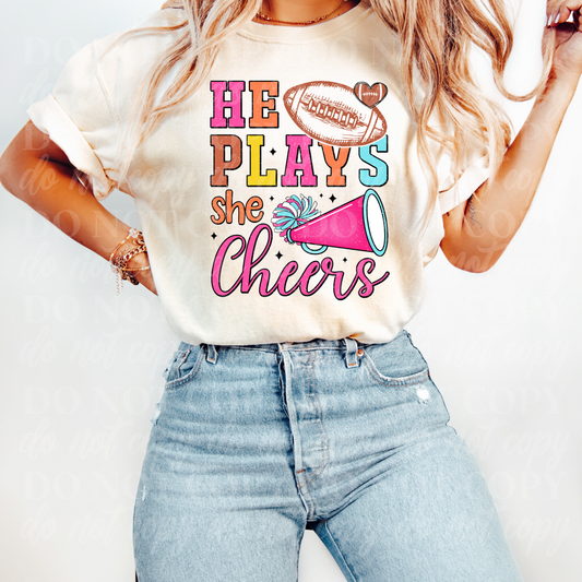 He Plays She Cheers