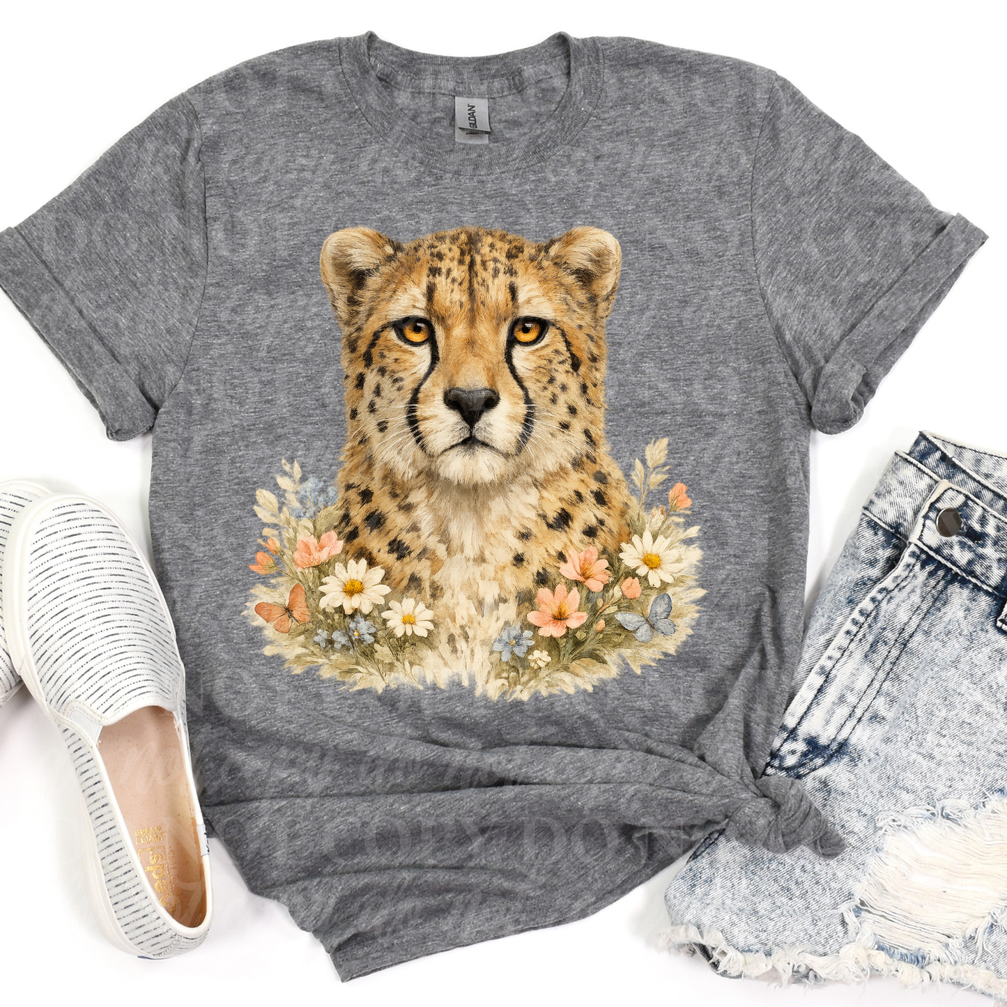 Cheetah-floral