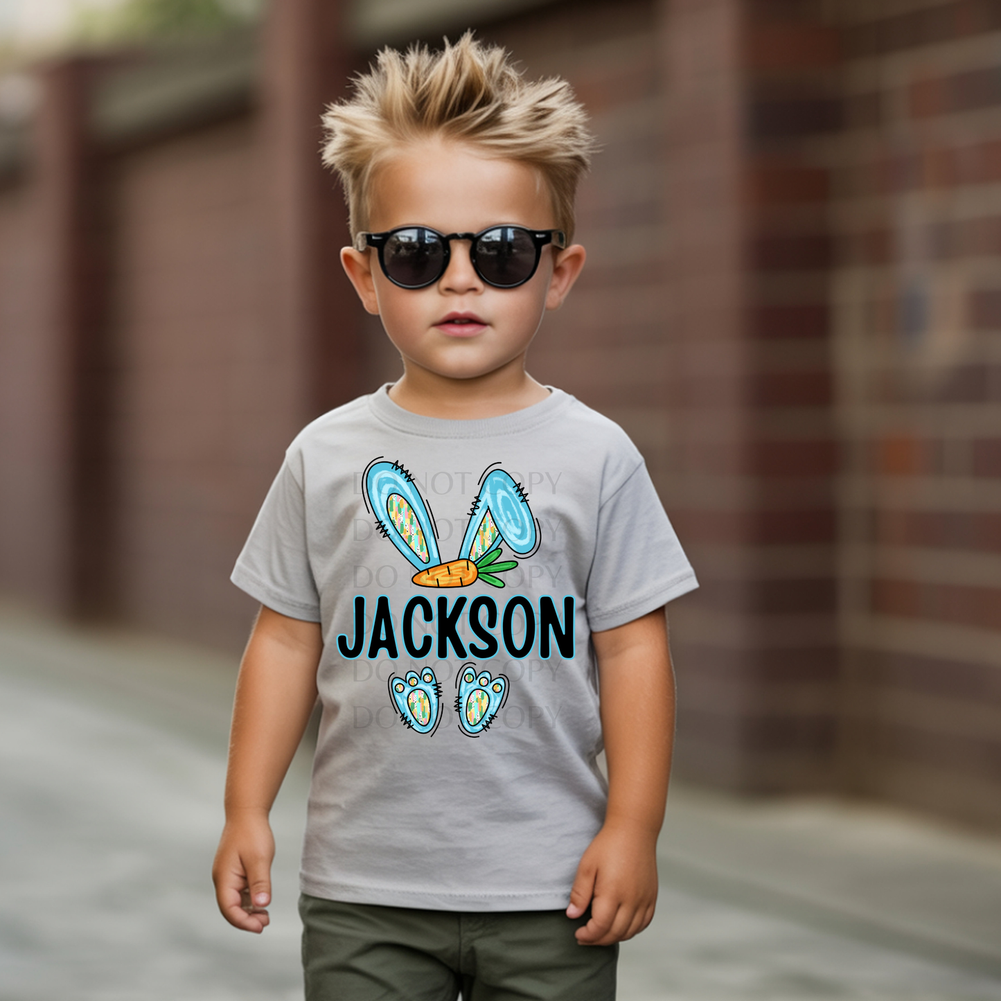 Easter Bunny Custom Name Boy