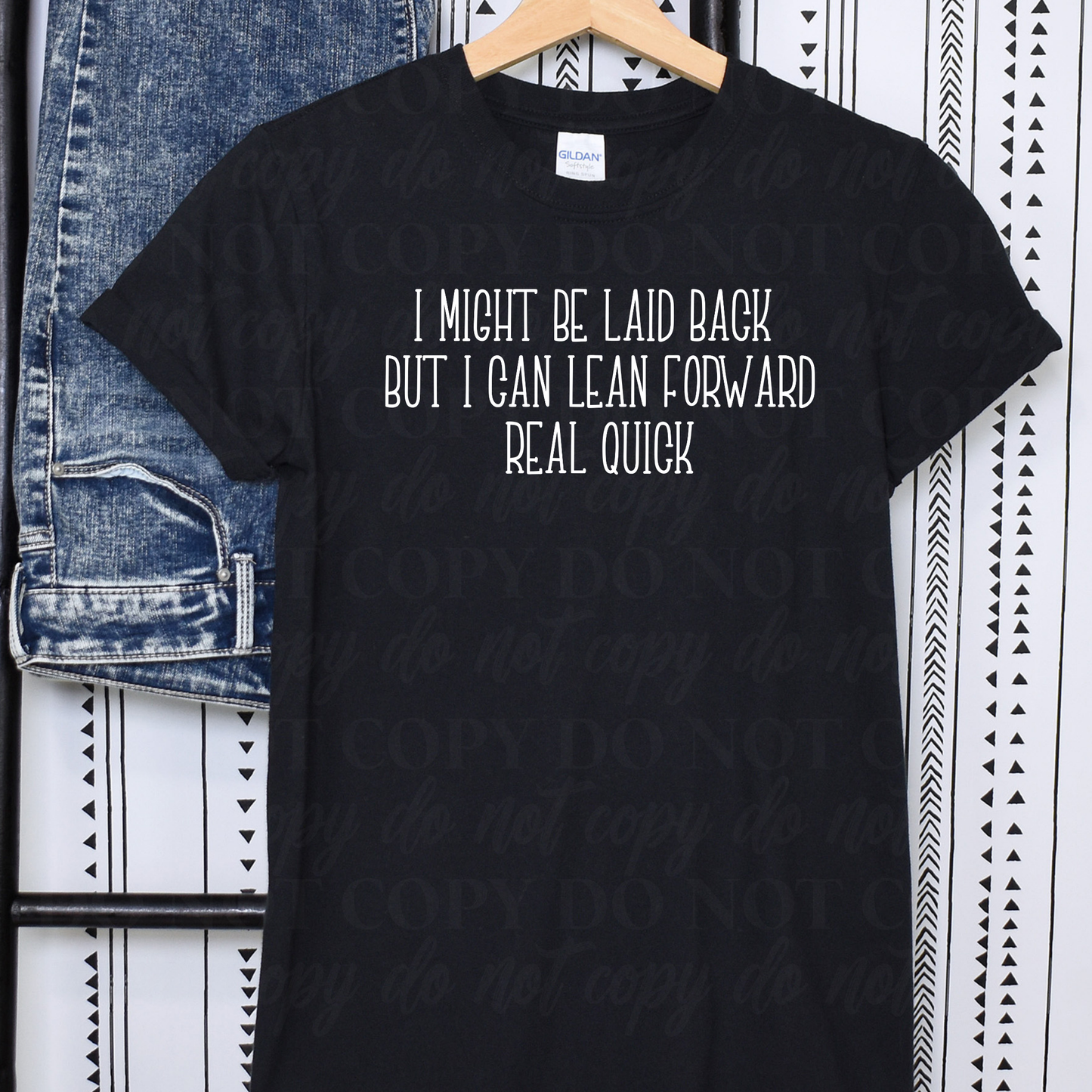 Lean Forward Real Quick-white