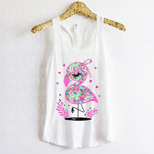 Flamingo-floral