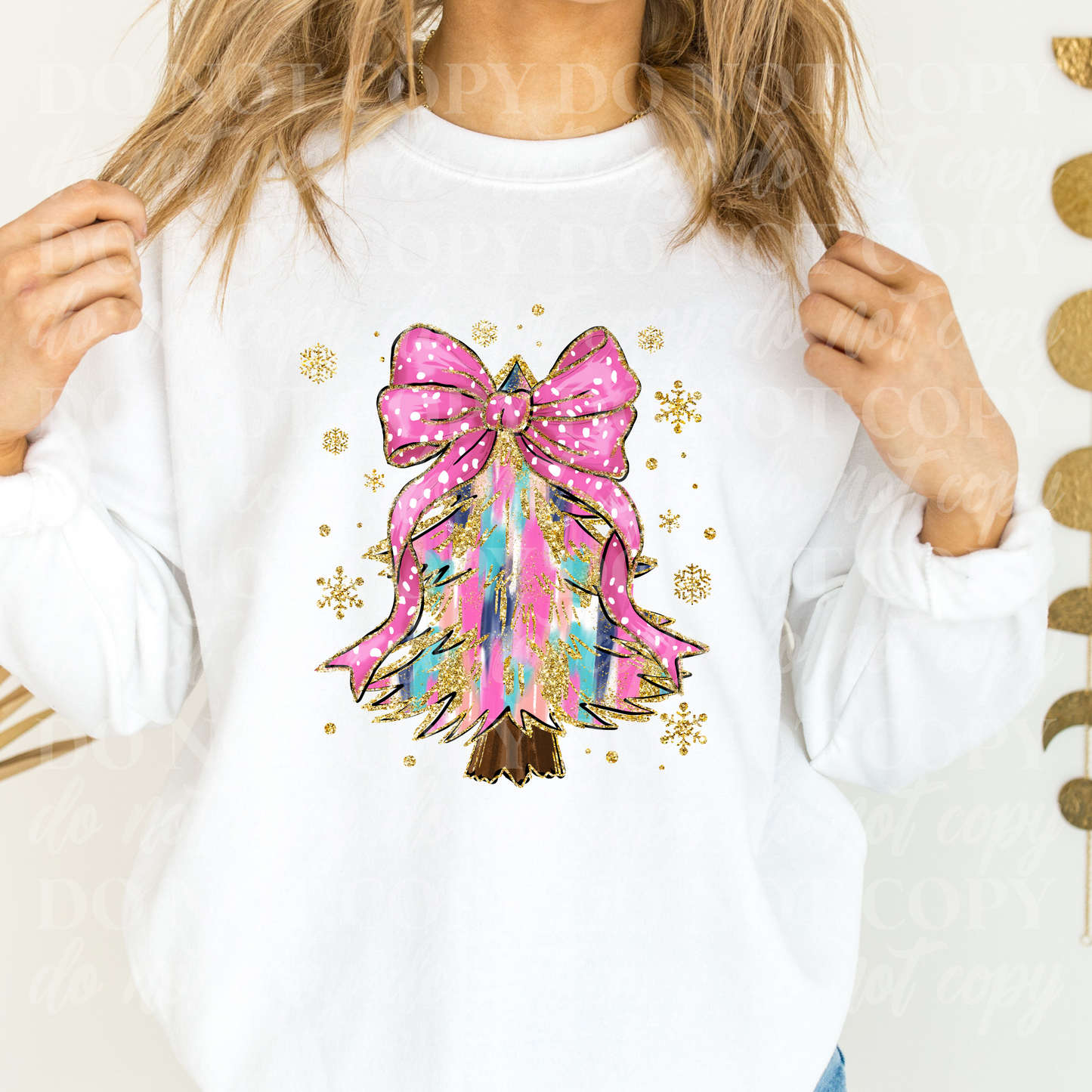 Pink Bow christmas Tree