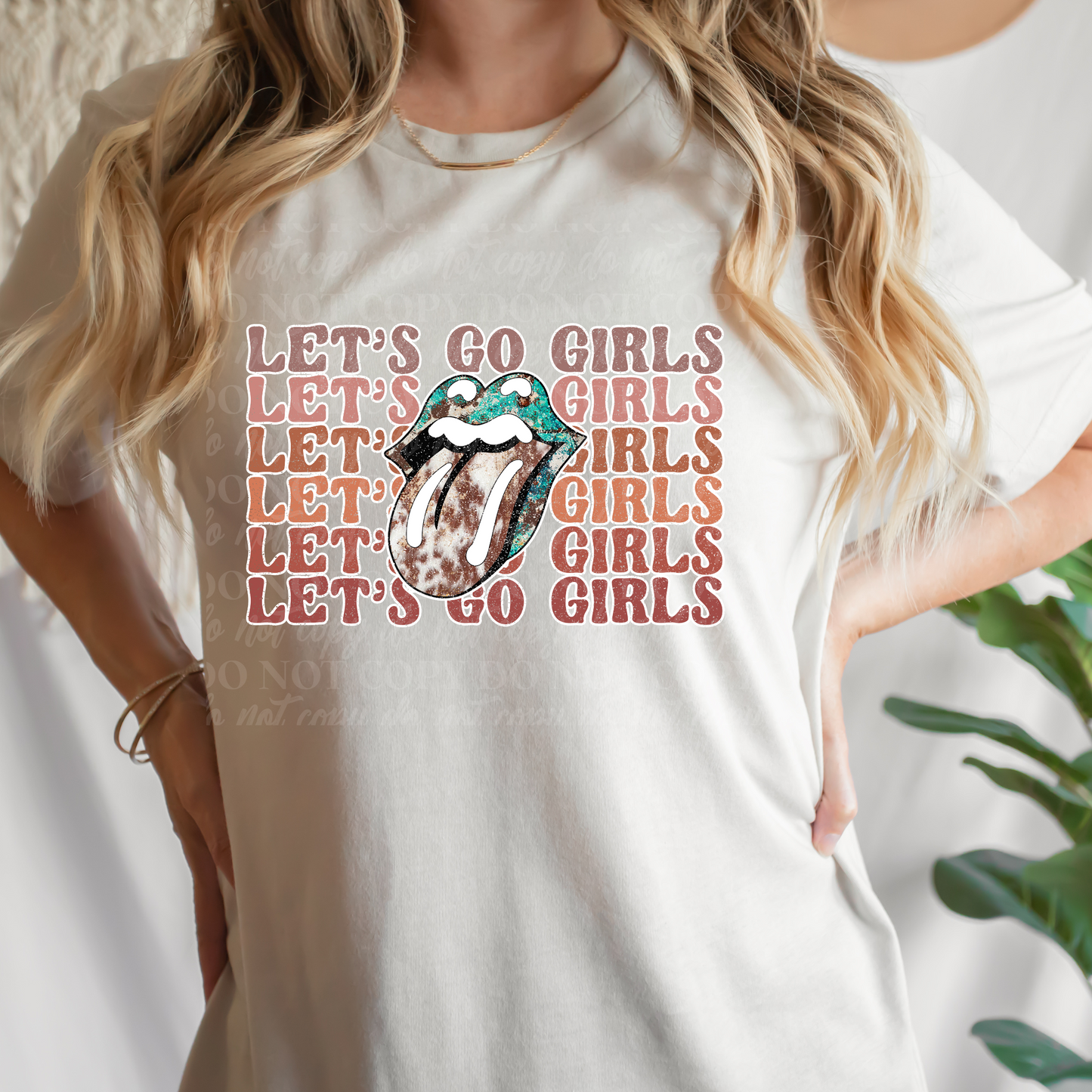 Let's Go Girls-cow print tongue